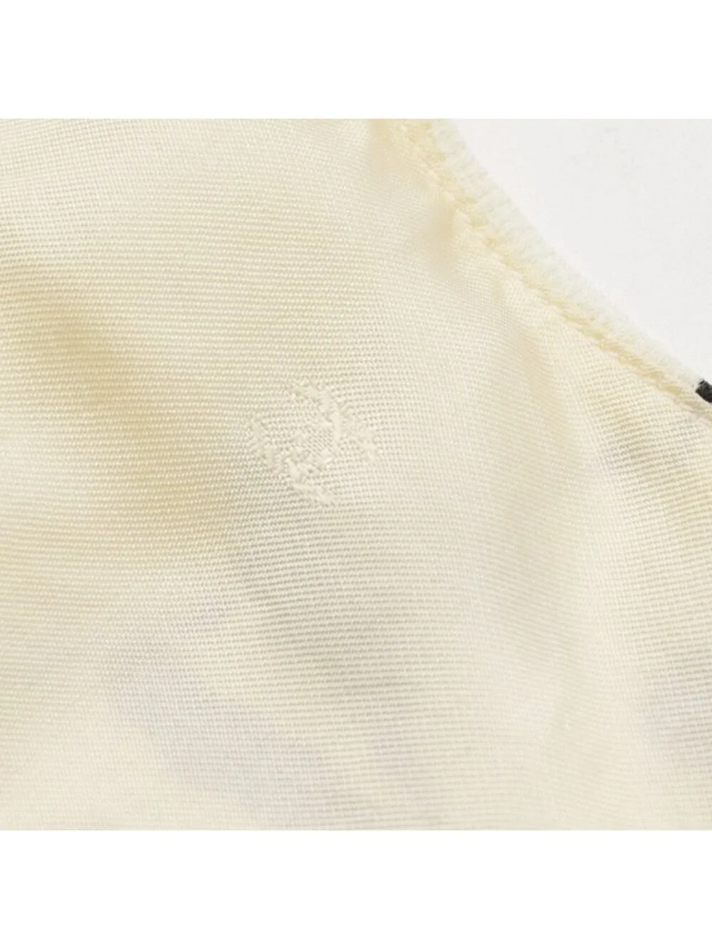 Chanel Mini Dress CC Logo Dragonfly Motif White Black Vintage 4 40